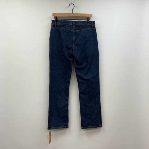 NWT Reformation Julianna Zip Straight Leg Mid-Rise Jeans Medium Wash Denim 28 - Picture 6 of 10